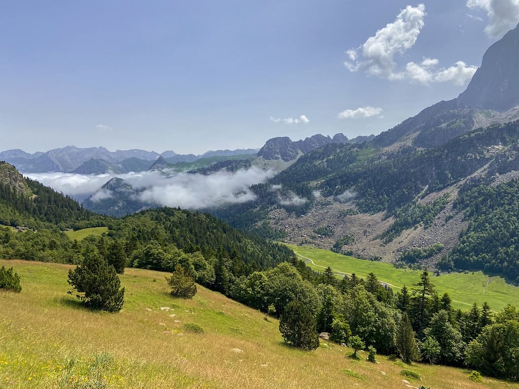 Uitzicht over het dal