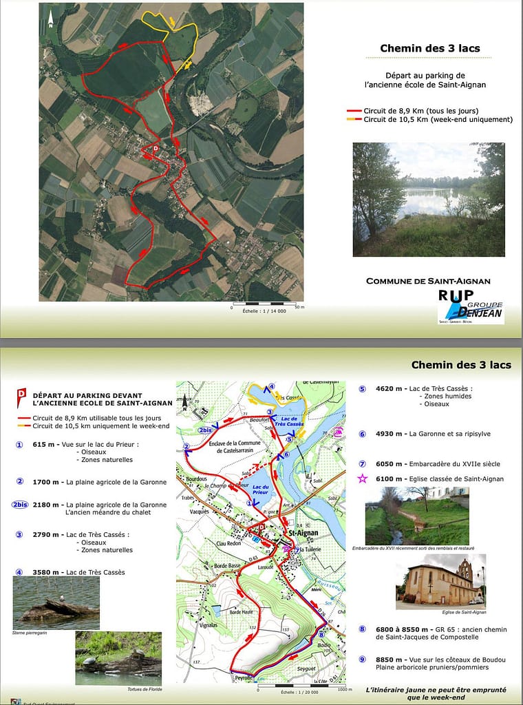 Chemin des 3 lacs, Saint-Aignan
